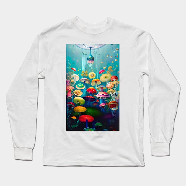 Parable for Loving Mushrooms Long Sleeve T-Shirt by McAulay1